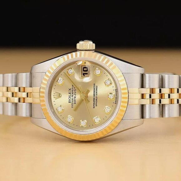 New Rolex 18kt Gold Diamond Factory Diamond Watch main image 4